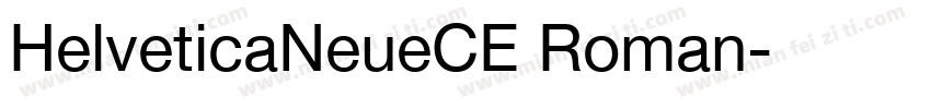 HelveticaNeueCE Roman字体转换